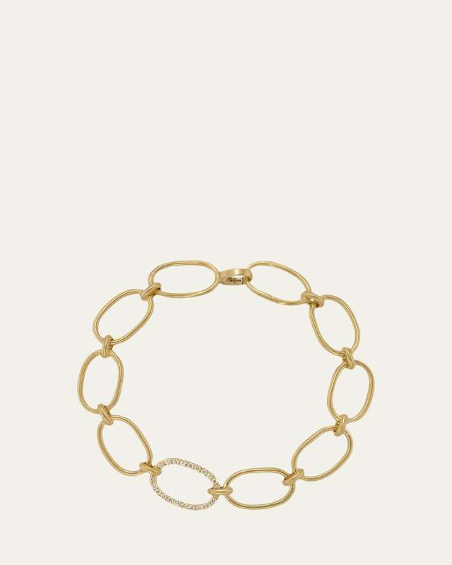 18k Yellow Gold Large Link Bracelet